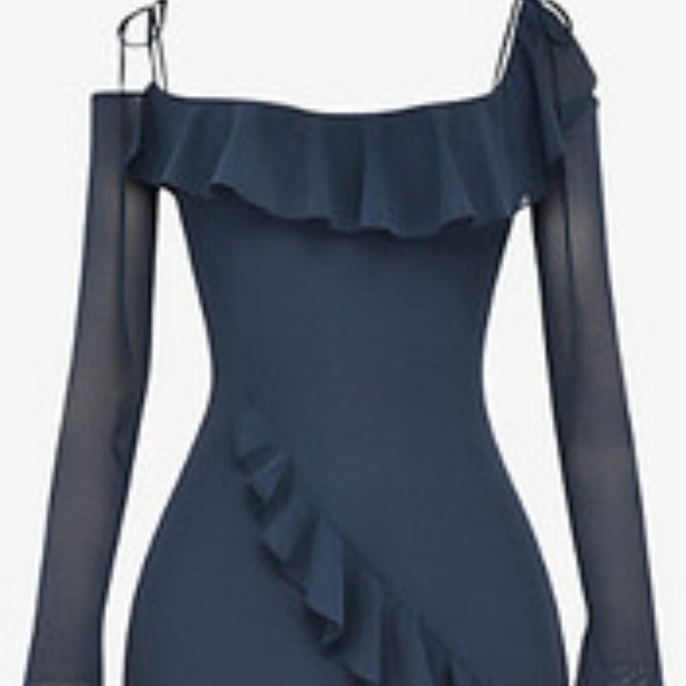 NWT House of CB London- French navy blue dress